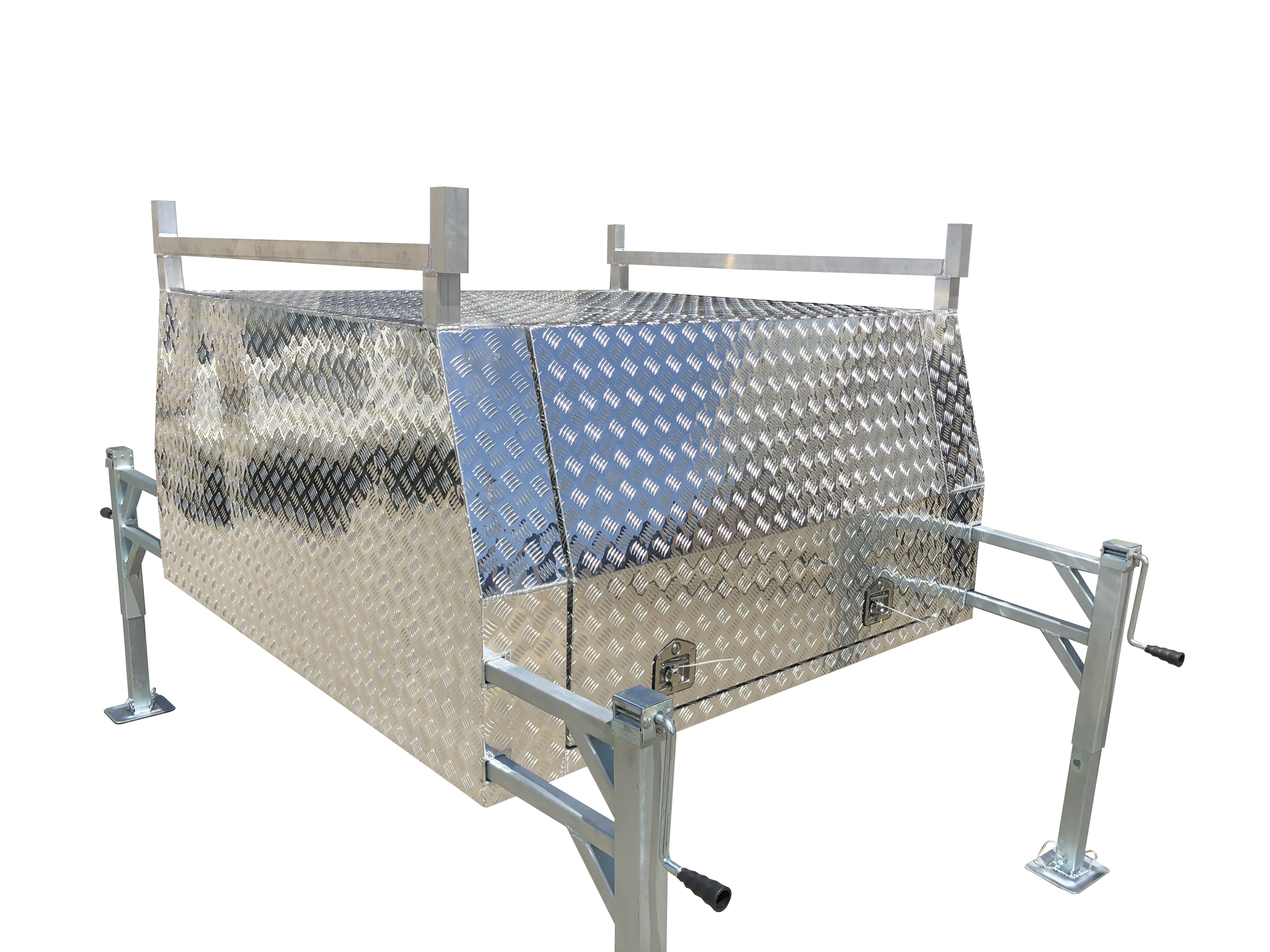 Checker Plate Design & H Bar Ladder Racks The Galvanised Trailer Company