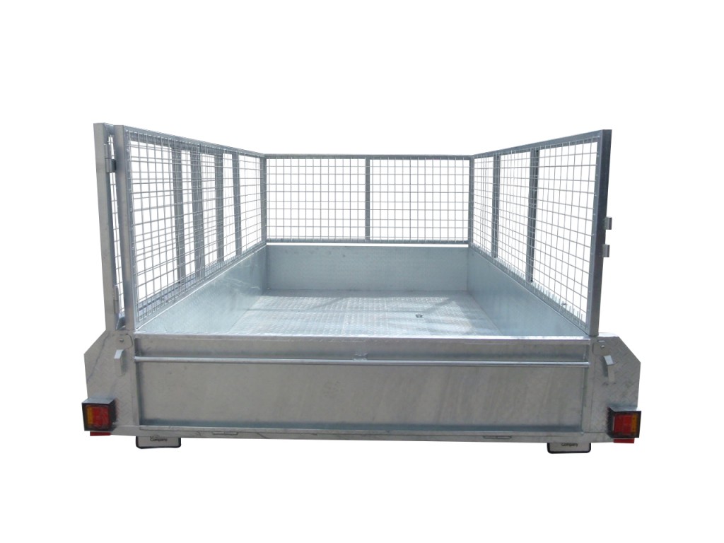 410mm Deep Checker Plate Sides & 800mm Removable Mesh Cage