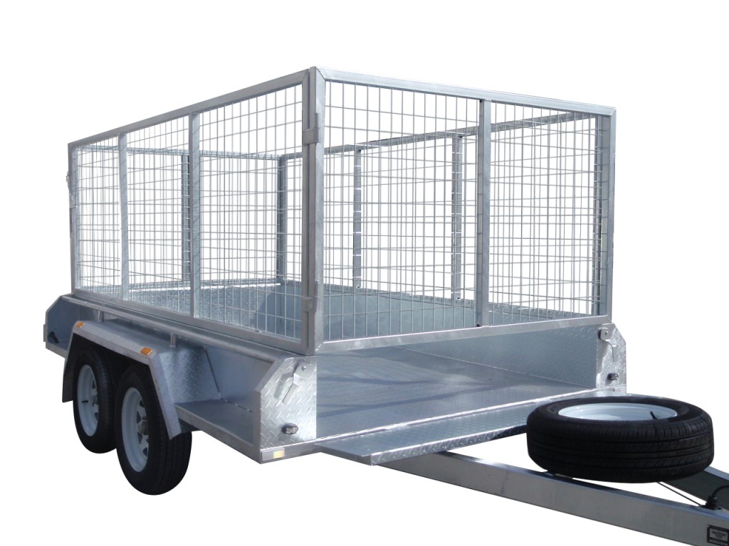 300mm Checker Plate Sides & 1000mm Removable Mesh Cage