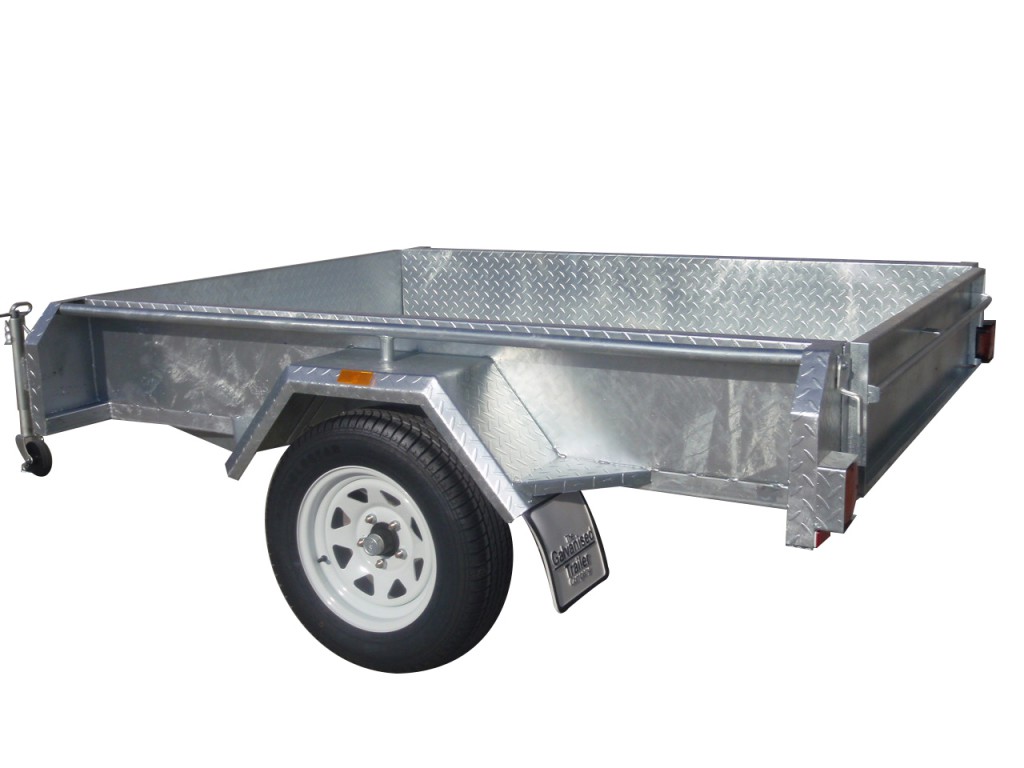 7x5 Single Axle Trailers 300mm Sides