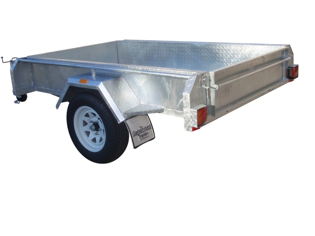 7×4 Single Axle Trailers 300mm Sides