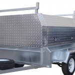 7x5 Single Axle With 410mm Deep Checker Plate Sides