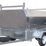 8x5 Single Axle With 410mm Deep Checker Plate Sides